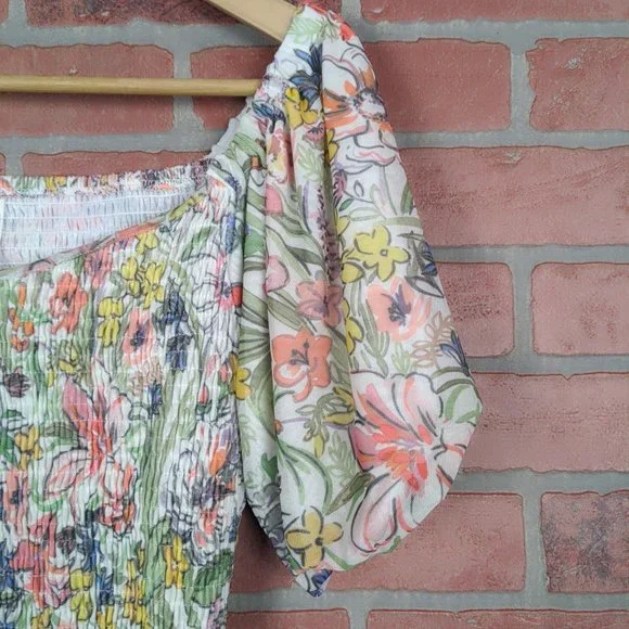 Anthropologie Floral Aurelia Smocked Top - Picture 5 of 12